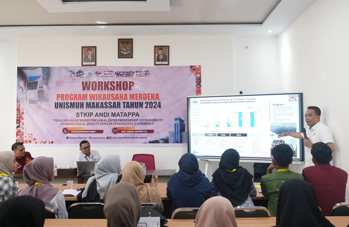 Semen Tonasa Sharing Materi Pengembangan Pada Worhsop Wisuda Merdeka