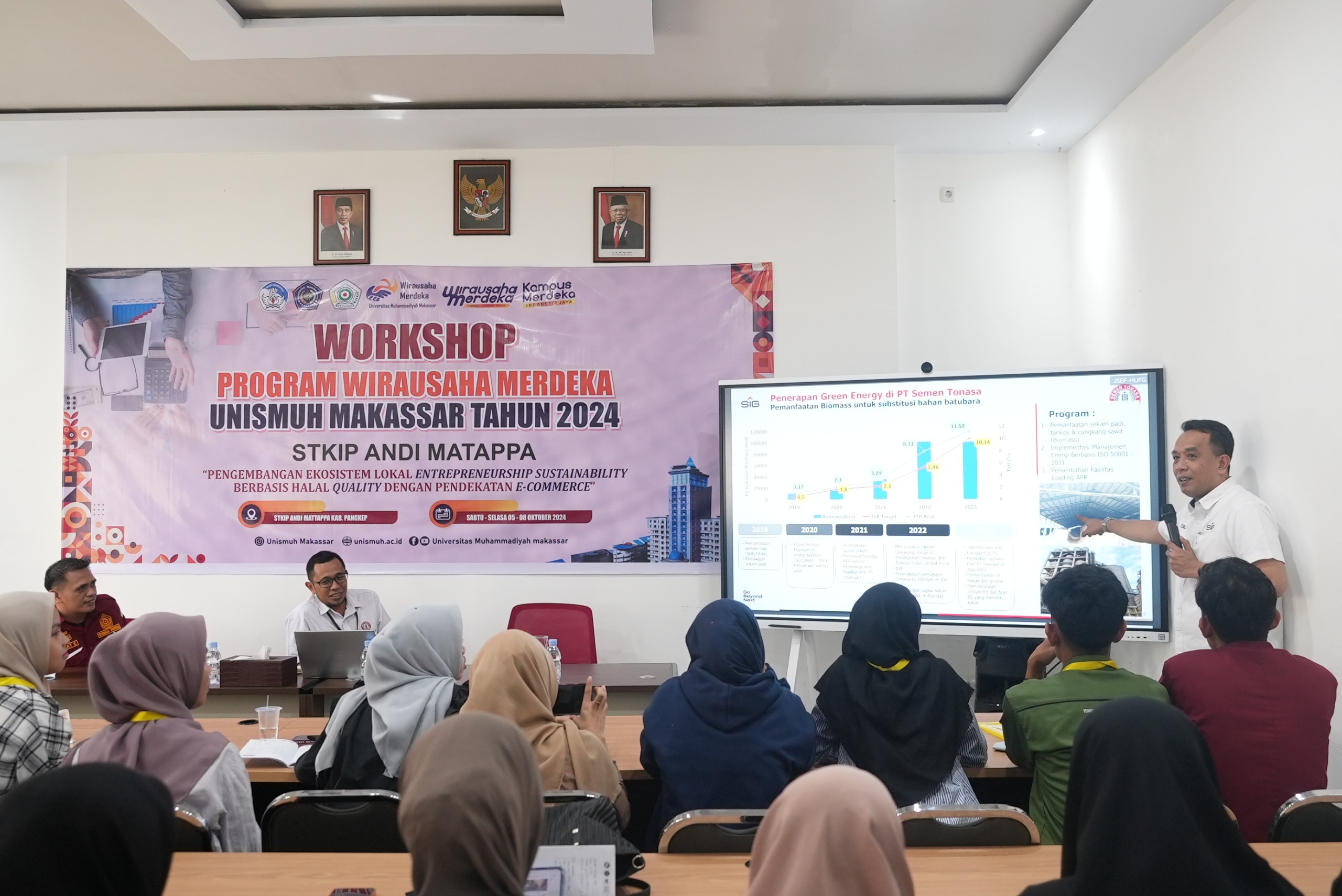 Sekolah Tinggi Keguruan dan Ilmu Pendidikan (STKIP) Andi Mattappa Pangkep menggelar Workshop Program Wirausaha Merdeka Unismuh Makassar tahun 2024.